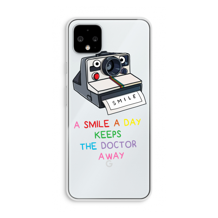 Smile: Pixel 4 XL Transparant Hoesje