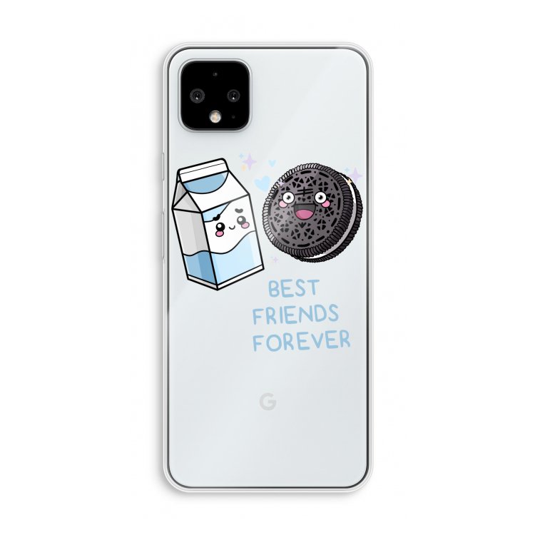 Best Friend Forever: Pixel 4 XL Transparant Hoesje