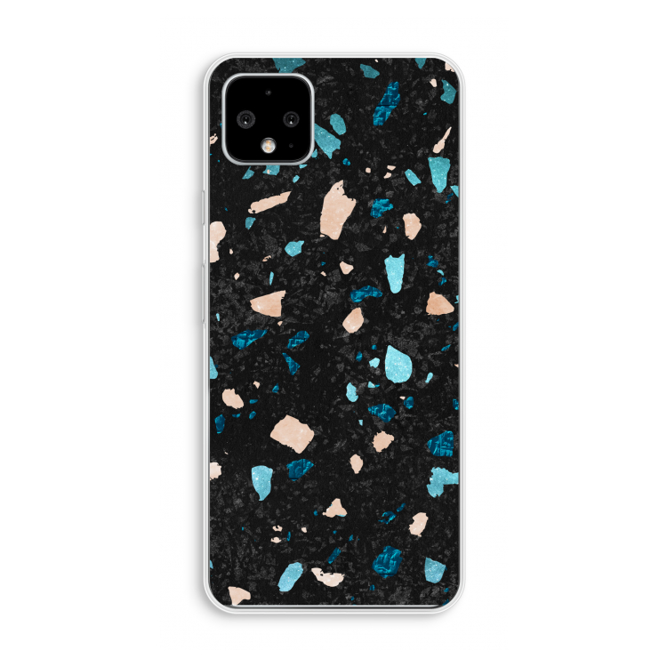 Terrazzo N°11: Pixel 4 XL Transparant Hoesje