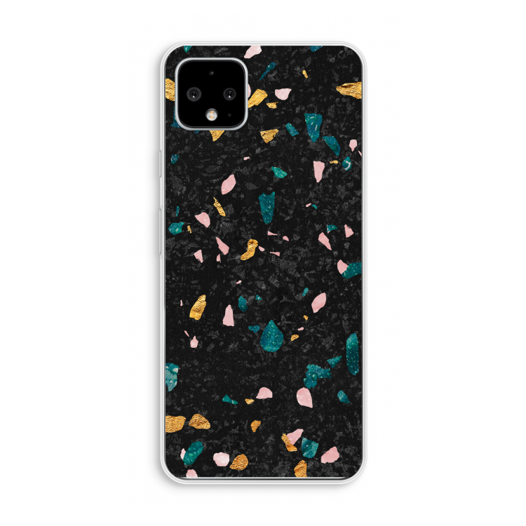 Terrazzo N°10: Pixel 4 XL Transparant Hoesje