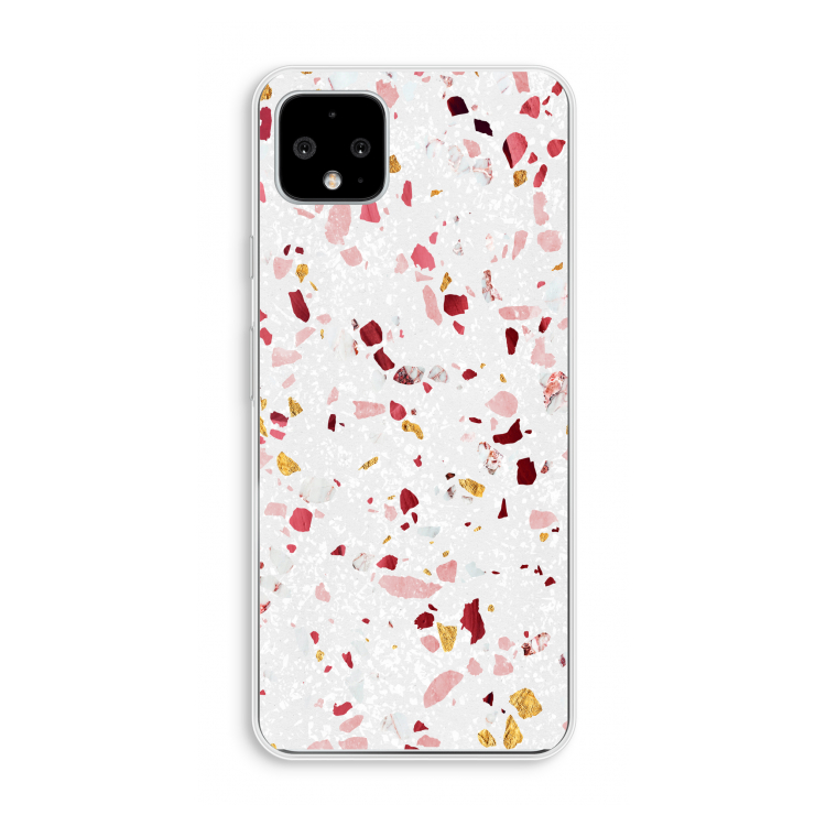 Terrazzo N°9: Pixel 4 XL Transparant Hoesje