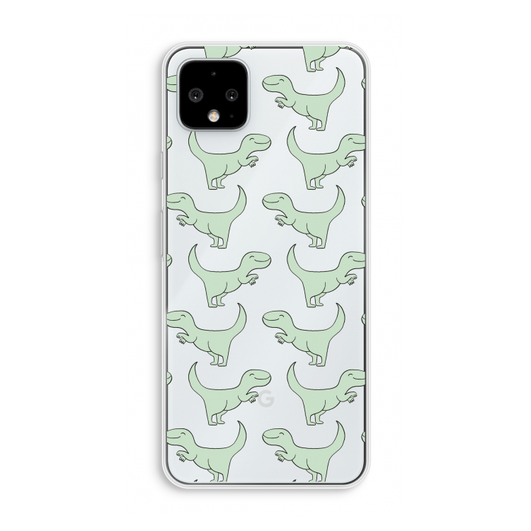 Dinos: Pixel 4 XL Transparant Hoesje