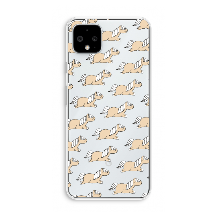Ponys: Pixel 4 XL Transparant Hoesje