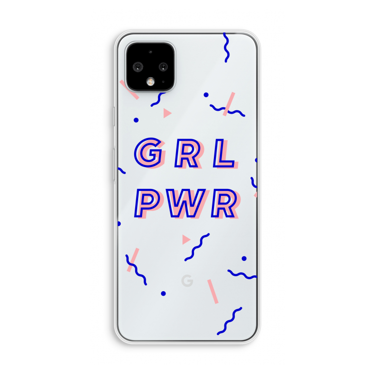 GRL PWR: Pixel 4 XL Transparant Hoesje