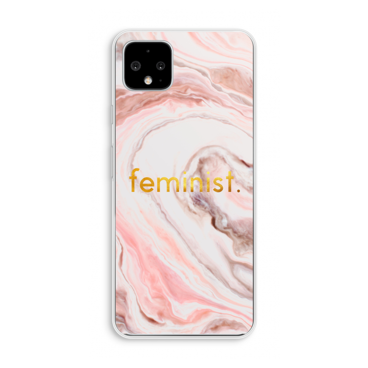 Feminist: Pixel 4 XL Transparant Hoesje