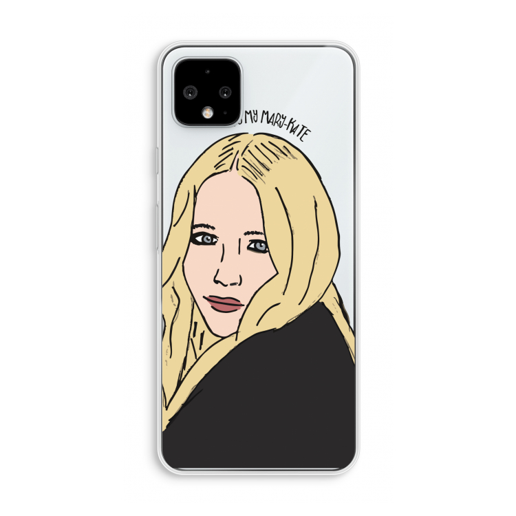 Mary Kate: Pixel 4 XL Transparant Hoesje