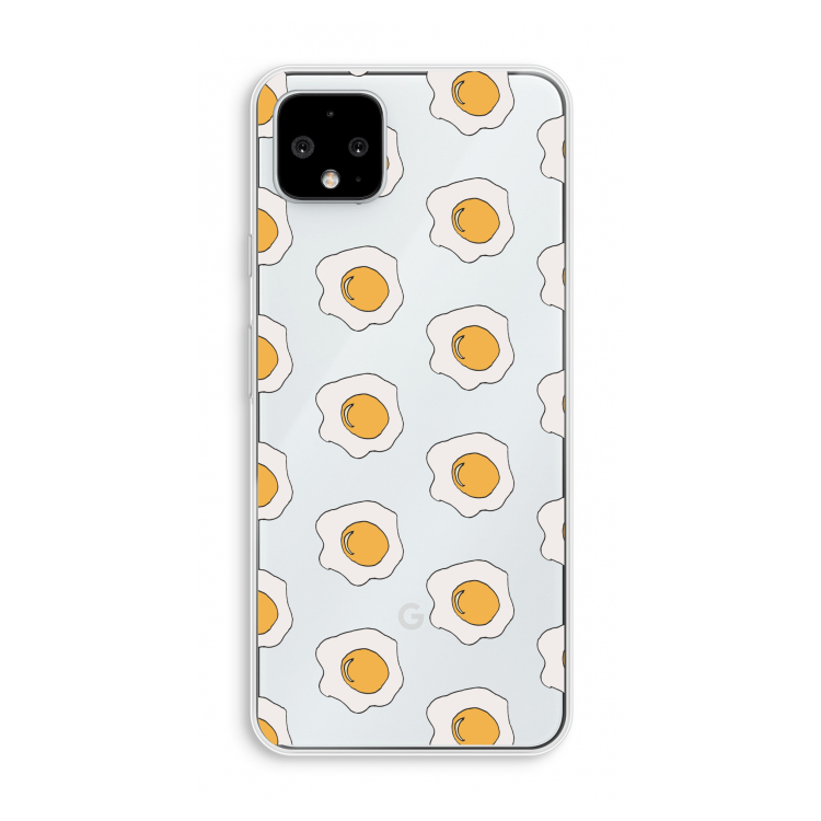 Bacon to my eggs #1: Pixel 4 XL Transparant Hoesje