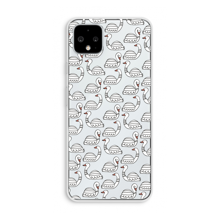Zwanen: Pixel 4 XL Transparant Hoesje