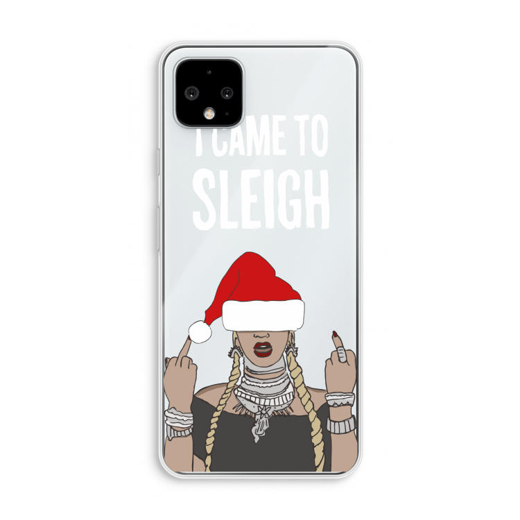 Came To Sleigh: Pixel 4 XL Transparant Hoesje