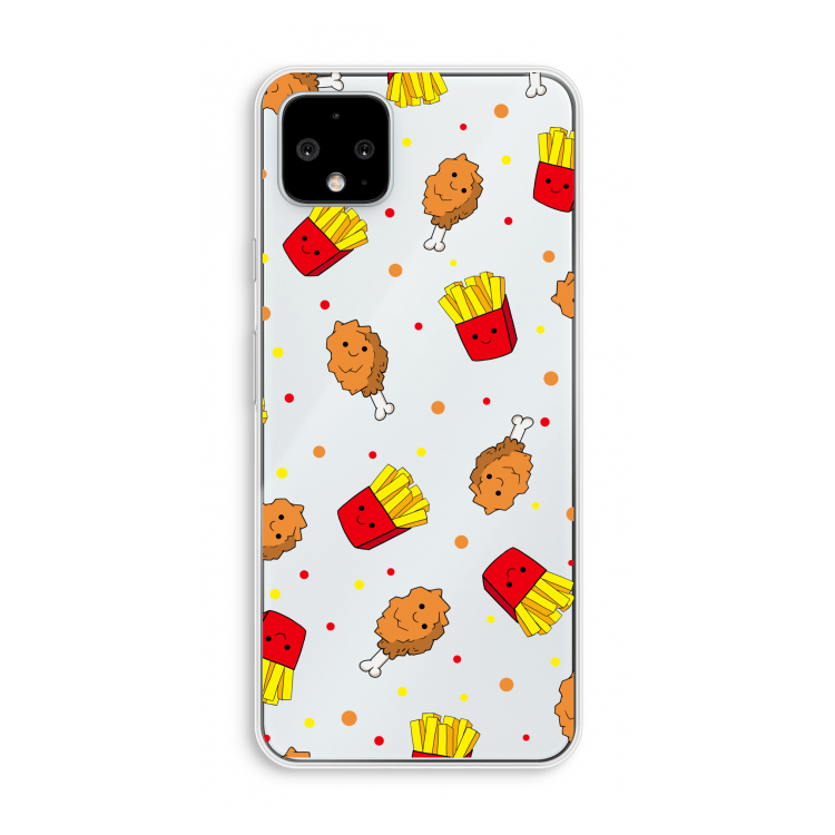 Chicken 'n Fries: Pixel 4 XL Transparant Hoesje