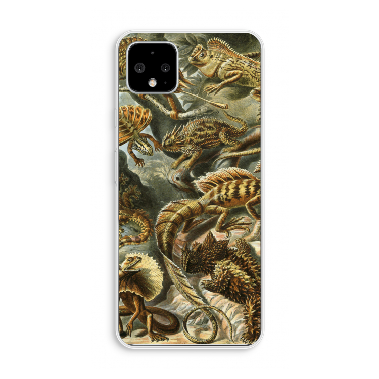 Haeckel Lacertilia: Pixel 4 XL Transparant Hoesje
