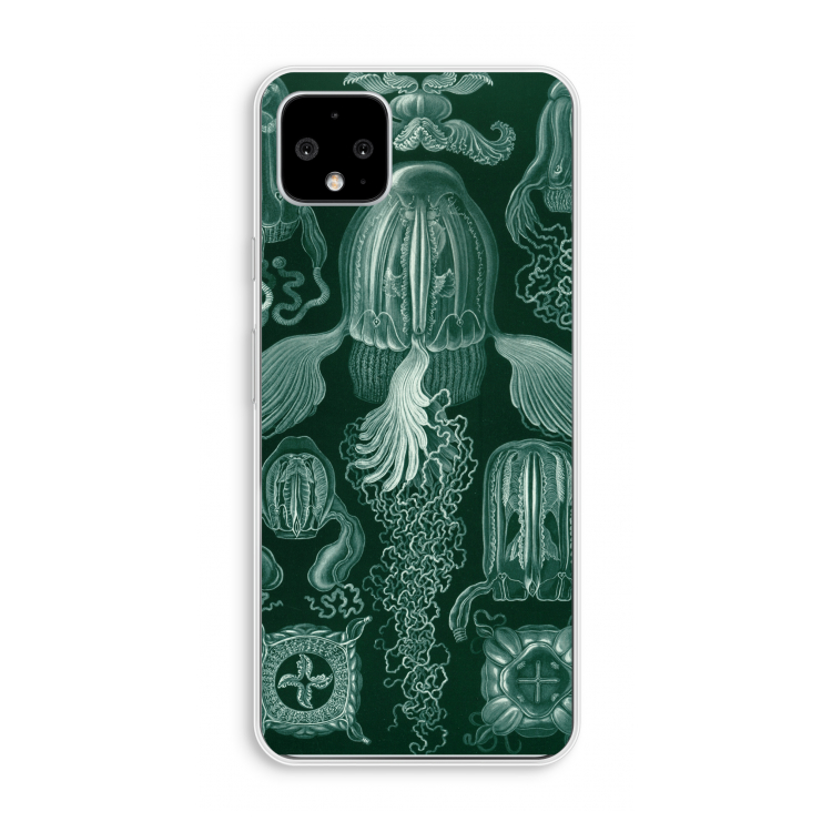 Haeckel Cubomedusae: Pixel 4 XL Transparant Hoesje