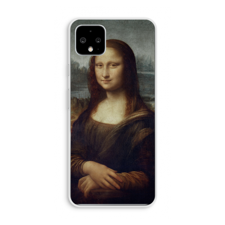 Mona Lisa: Pixel 4 XL Transparant Hoesje