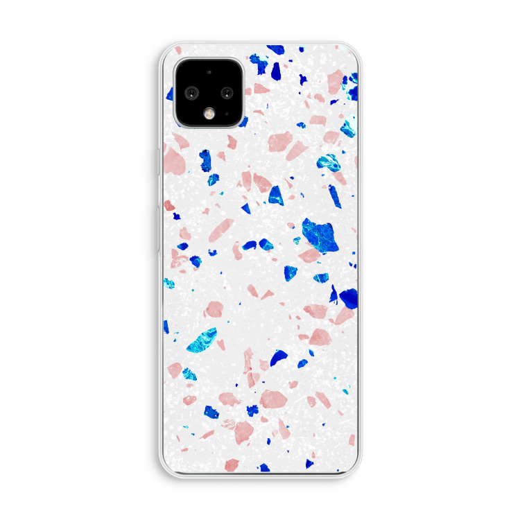 Terrazzo N°6: Pixel 4 XL Transparant Hoesje