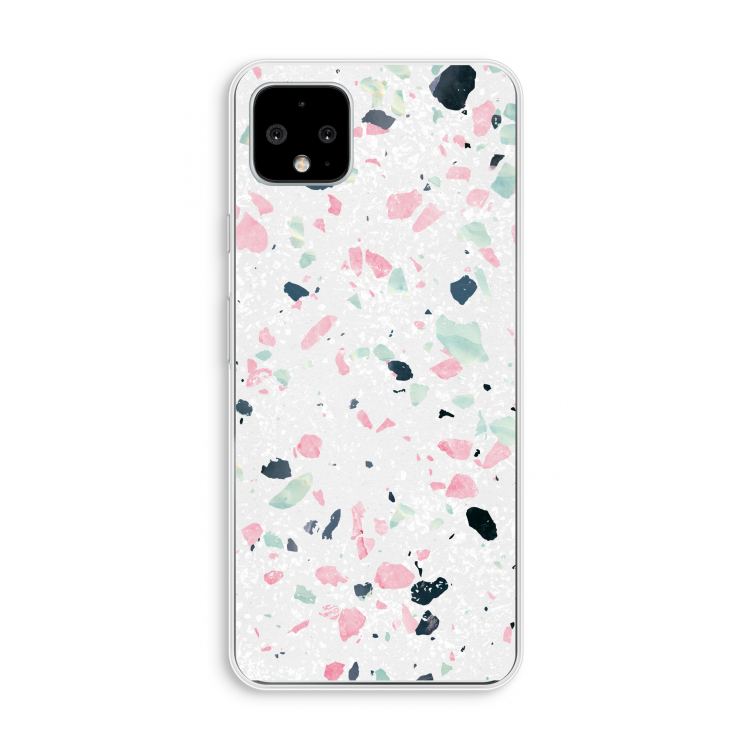 Terrazzo N°3: Pixel 4 XL Transparant Hoesje