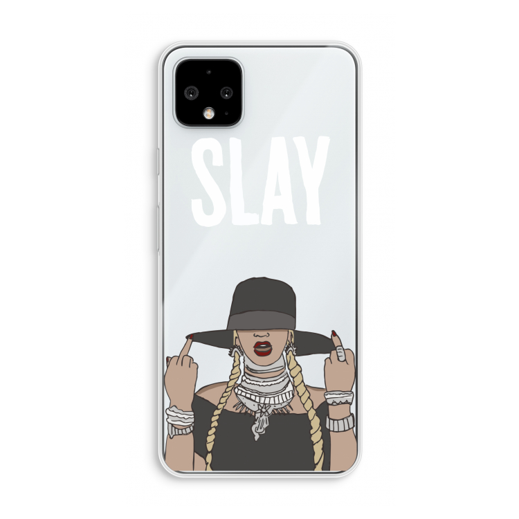 Slay All Day: Pixel 4 XL Transparant Hoesje