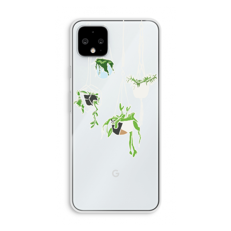 Hang In There: Pixel 4 XL Transparant Hoesje