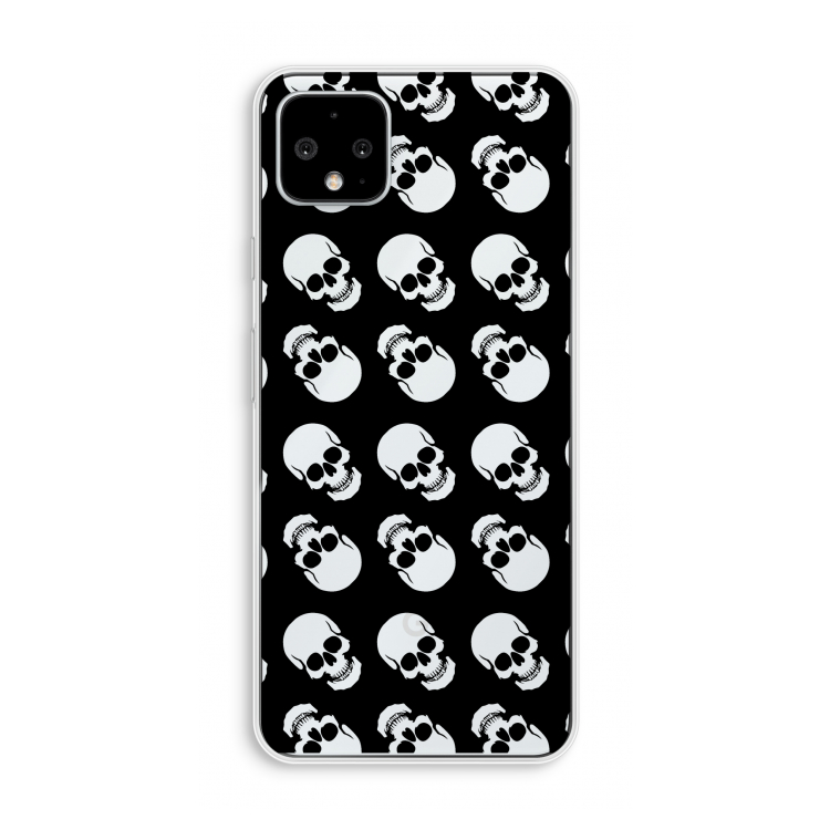 Musketon Skulls: Pixel 4 XL Transparant Hoesje