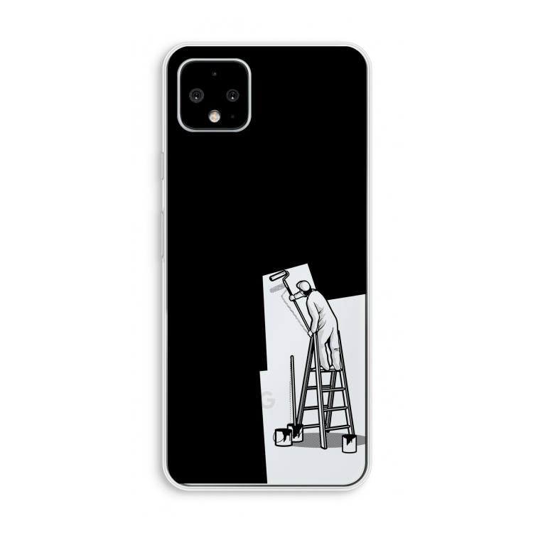 Musketon Painter: Pixel 4 XL Transparant Hoesje