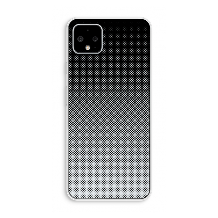 Musketon Halftone: Pixel 4 XL Transparant Hoesje