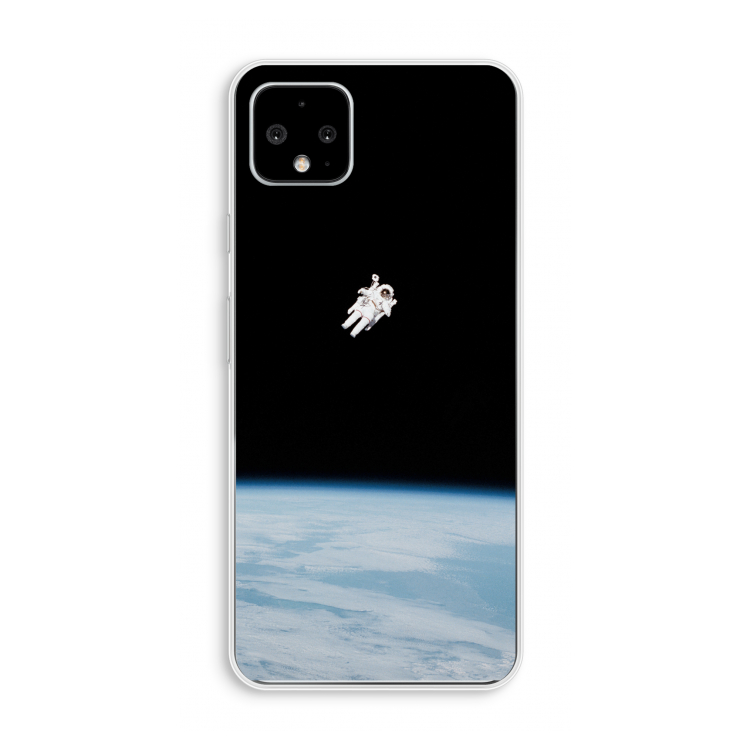 Alone in Space: Pixel 4 XL Transparant Hoesje