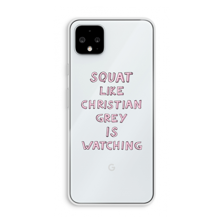 Christian Grey: Pixel 4 XL Transparant Hoesje