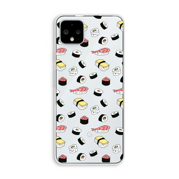 Sushi time: Pixel 4 XL Transparant Hoesje