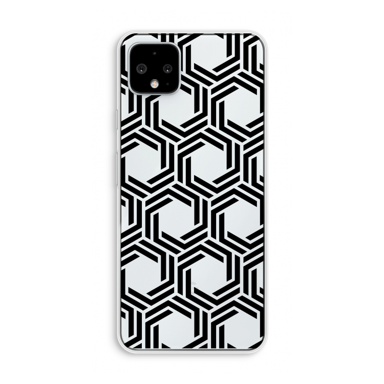 Geometrisch patroon: Pixel 4 XL Transparant Hoesje