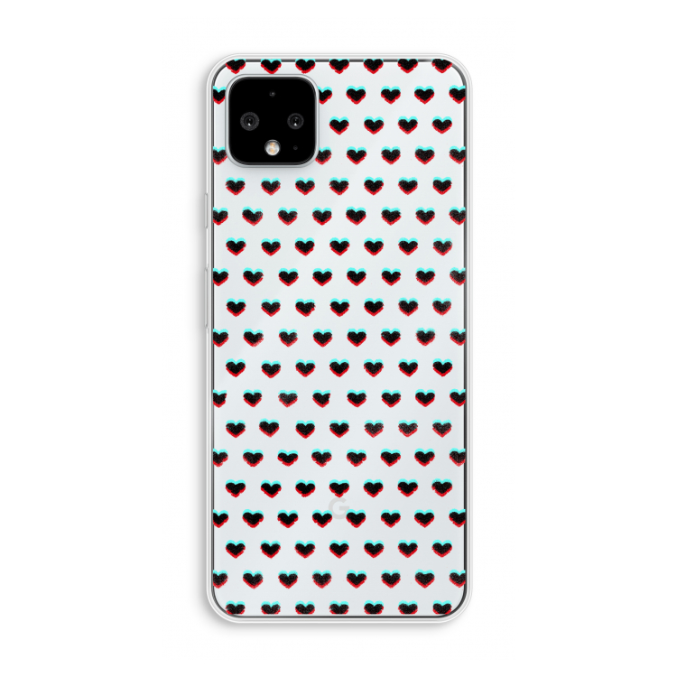 Hartjes: Pixel 4 XL Transparant Hoesje