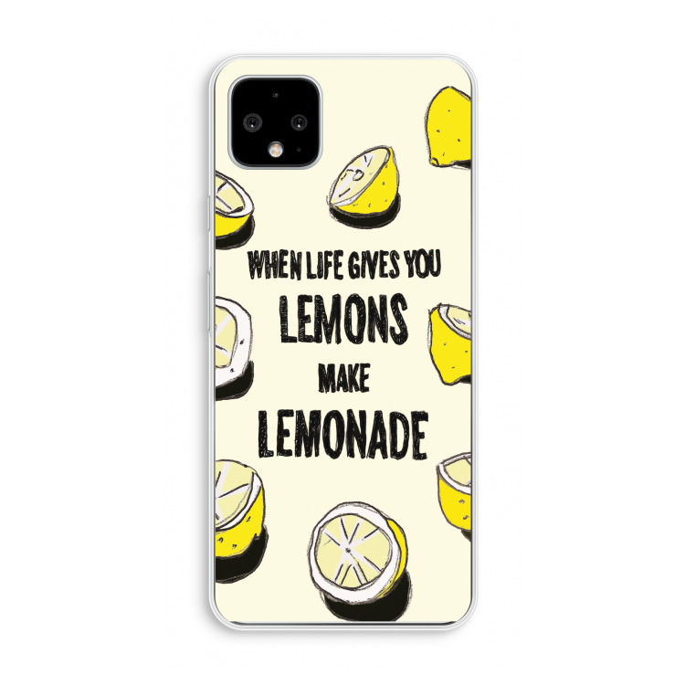 Lemonade: Pixel 4 XL Transparant Hoesje