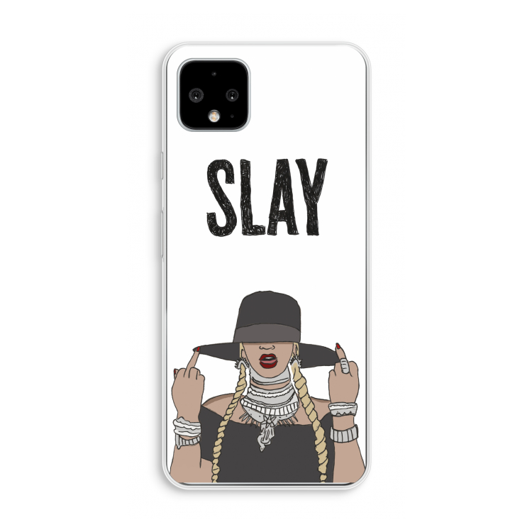 Slay All Day: Pixel 4 XL Transparant Hoesje