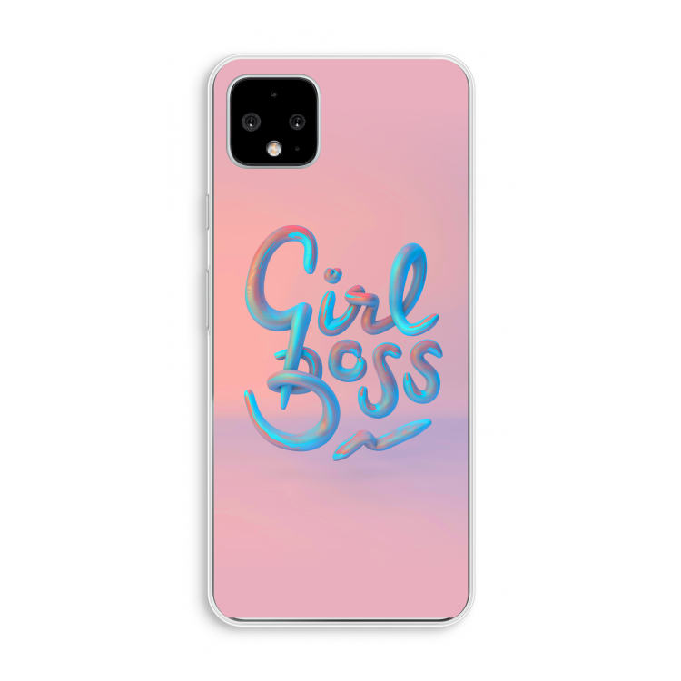 Girl boss: Pixel 4 XL Transparant Hoesje