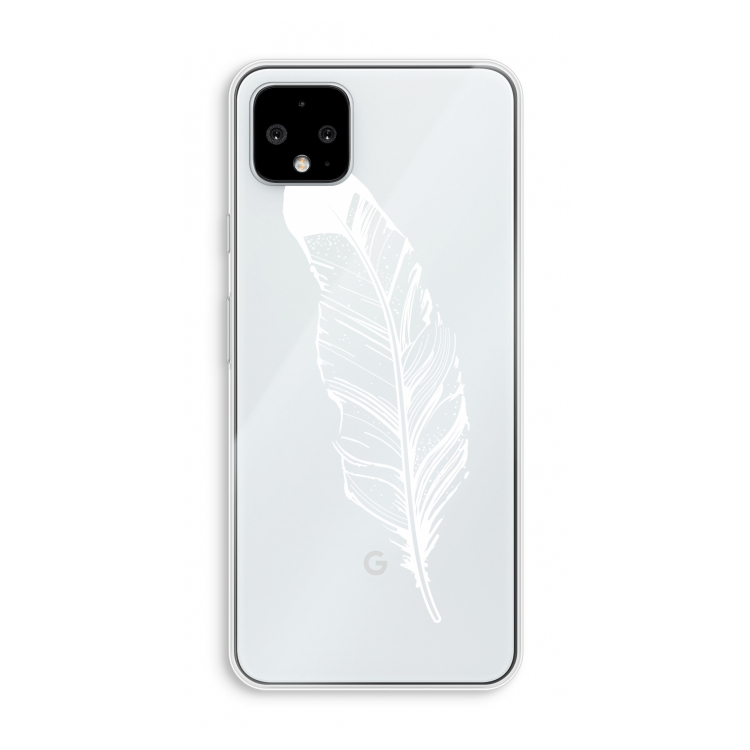 Pluim: Pixel 4 XL Transparant Hoesje