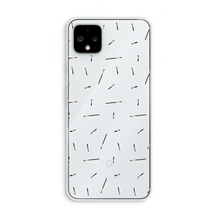 Hipster stripes: Pixel 4 XL Transparant Hoesje