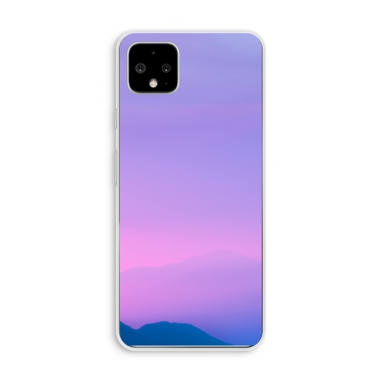 Sunset pastel: Pixel 4 XL Transparant Hoesje