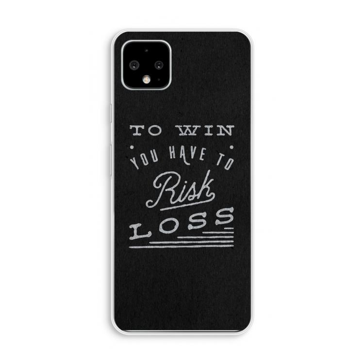 Risk loss: Pixel 4 XL Transparant Hoesje