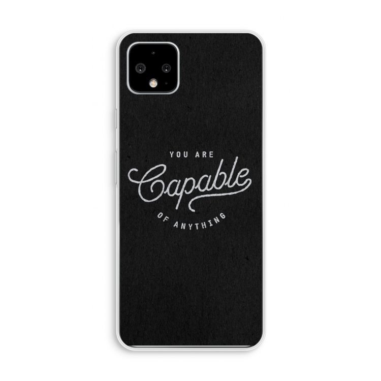 Capable: Pixel 4 XL Transparant Hoesje