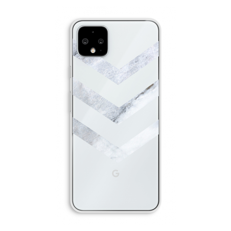 Marmeren pijlen: Pixel 4 XL Transparant Hoesje