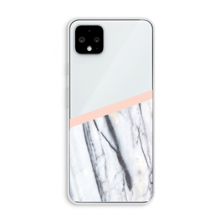 A touch of peach: Pixel 4 XL Transparant Hoesje
