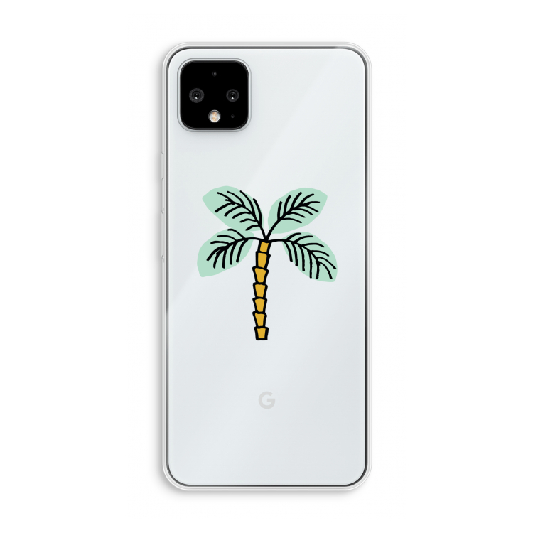 Palmboom: Pixel 4 XL Transparant Hoesje