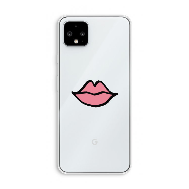 Kusje: Pixel 4 XL Transparant Hoesje