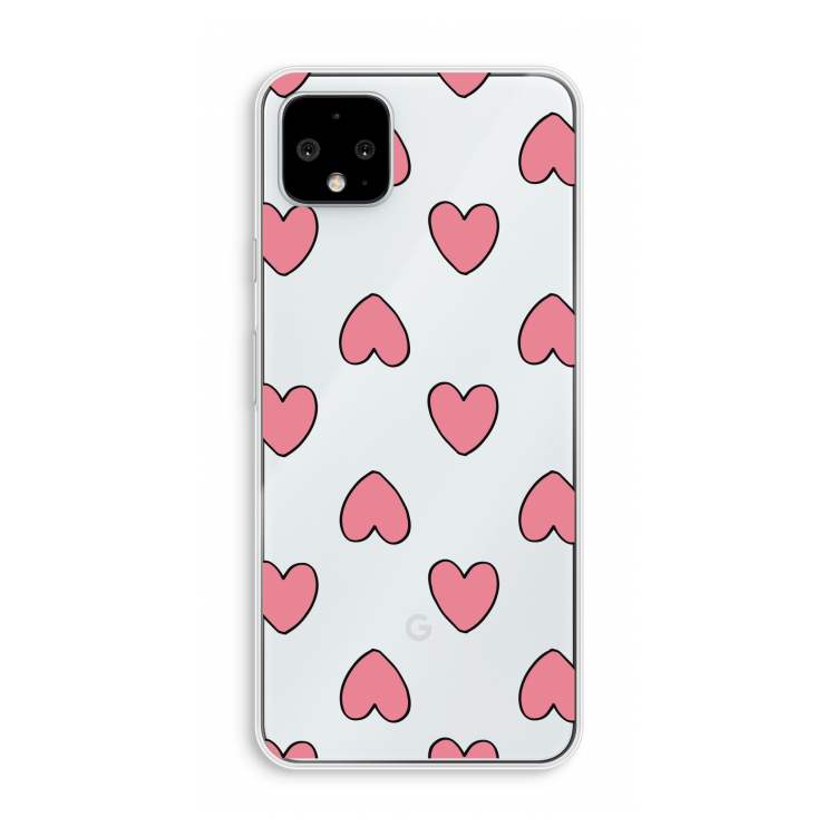 Ondersteboven verliefd: Pixel 4 XL Transparant Hoesje