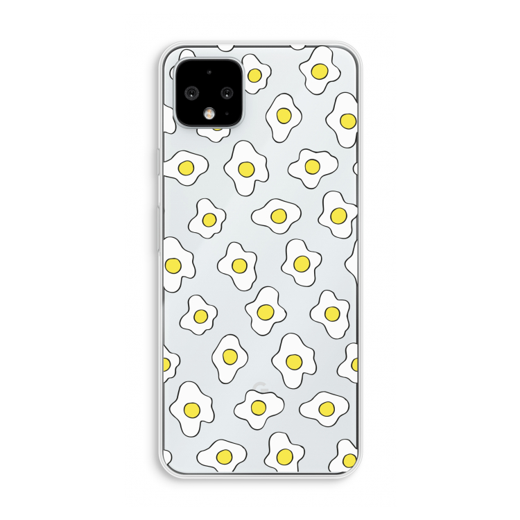 Spiegeleitjes: Pixel 4 XL Transparant Hoesje
