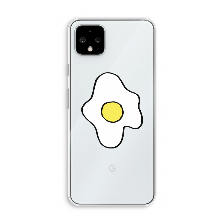 Spiegelei: Pixel 4 XL Transparant Hoesje