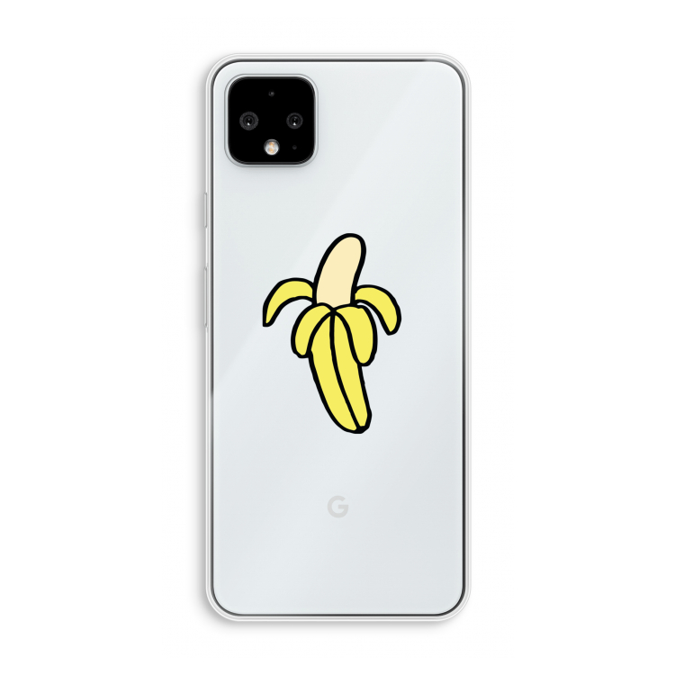 Banana: Pixel 4 XL Transparant Hoesje