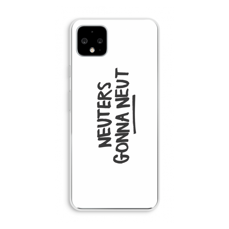 Neuters: Pixel 4 XL Transparant Hoesje