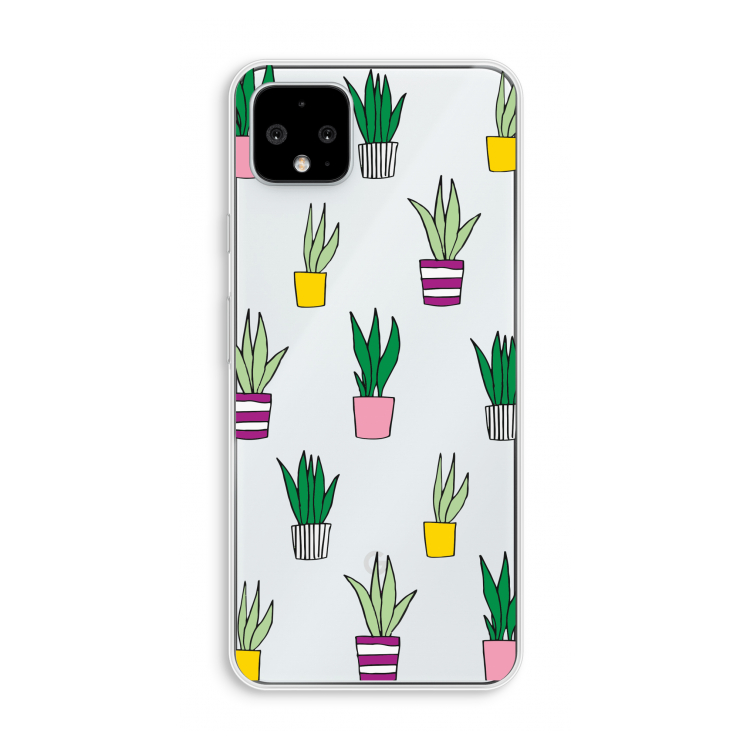 Sanseveria: Pixel 4 XL Transparant Hoesje