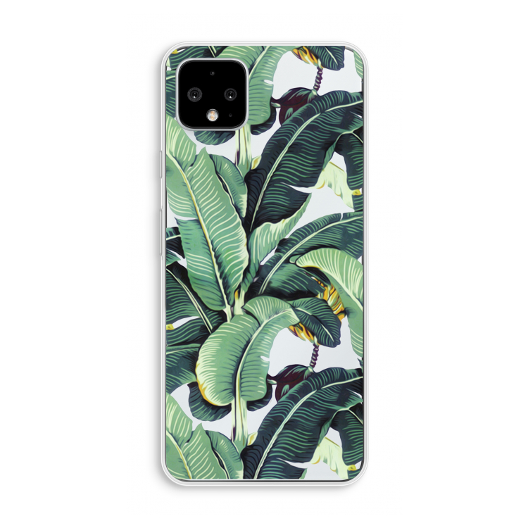 Bananenbladeren: Pixel 4 XL Transparant Hoesje