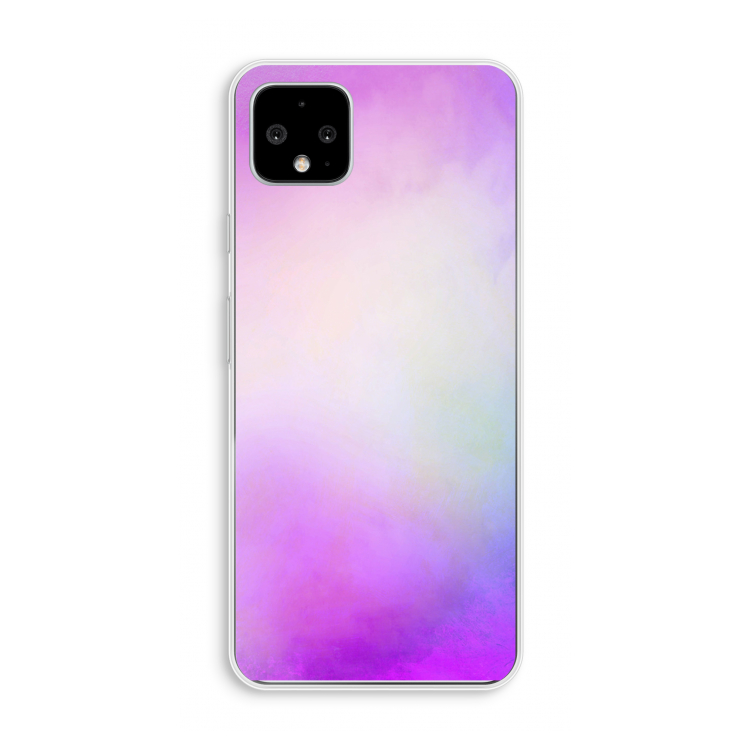 Clouds pastel: Pixel 4 XL Transparant Hoesje