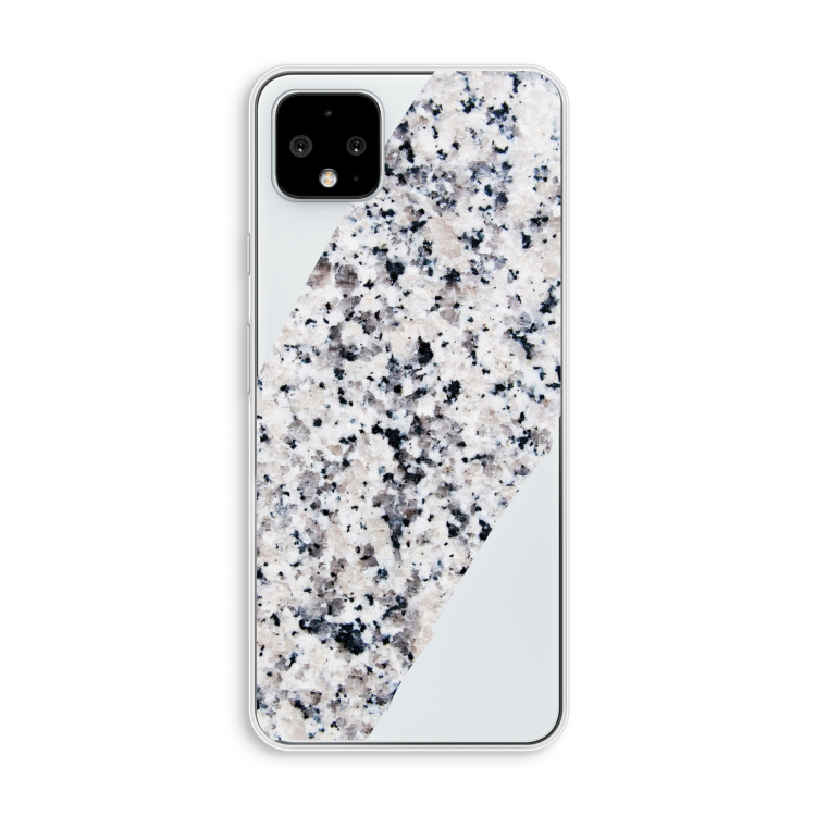 Gespikkelde marmer: Pixel 4 XL Transparant Hoesje